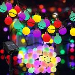 Enerjili Dize Işıklar Su Geçirmez, 7 M /50 LED 8 Mod Opak Küre Veranda Için, Bahçe Güneş Kü