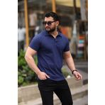 ENERJİN Erkek Polo Yaka Düğmeli Pamuklu T-shirt