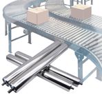 Enerjisiz Makaralı Konveyör Bant Değiştirme 4 Parçalı Set Galvanizli Çelik 50mm (2in) Çap 200mm (7.8in) Uzunluk Ağaç İşleme ve Depolar için Yaylı Montaj