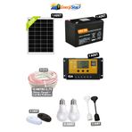 EnerjiStar Güneş enerjili aydınlatma paketi 2 lambalı
