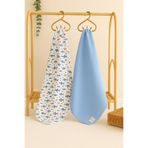 enes baby 2li paket %100 pamuk çok amaçlı müslin bebek örtüsü 80*100