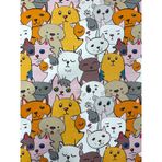 Enesar Home Kedi Desenli Kumaş Kırlentlik Döşemelik Kumaş Dijital Baskı 100 x 140 cm