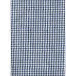 Enesar Home Keten Kaz Ayağı Döşemelik Kumaş Premium Dokuma Mavi 100 x 140 cm