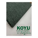 Enesar Home Koyu Yeşil Döşemelik Keten Kumaş Premıum Dokuma