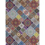 Enesar Home Patchwork Desen Dijital Baski Döşemelik Kumaş 100 x 140 cm