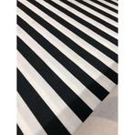 Enesar Home Siyah Beyaz Çizgili Döşemelik Kumaş