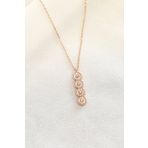 Enesstore 925 Ayar Suyolu Rose Gold Gümüş Kolye
