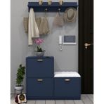 Enfa Store Cardenas Portmanto,ayakkabılık,mdf,çok Amaçlı Dolap,minderli Portmanto,sedirli Portmanto,minderli Ayakkabılık,sedirli Ayakkabılık - Mavi