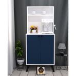 Enfa Store Carıno 2MDF Kahve Köşesi,mutfak Dolabı,çok Amaçlı Dolap - Beyaz - Mavi