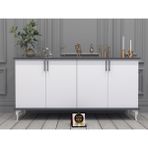 Enfa Store Celta Konsol,tv Ünitesi,dekoratif DOLAP,VITRIN,%100 Mdf,kolay Kurulum - 160 - Antrasit - Beyaz