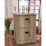 Enfa Store Gloin Gizli Bölmeli Komodin,mdf,kurulu Gönderilir,montaj Gerekmez,komidin,mdf Komodin,komodin - Ceviz