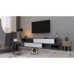 Enfa Store Modern 2 Tv ÜNITESI, Mdf,kolay Kurulum,tv Sehpa - Gri - Beyaz
