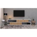 Enfa Store Modern 3 Tv ÜNITESI,Mdf,tv Sehpa - Beyaz - Ceviz - BEYAZ CEVİZ 4