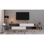 Enfa Store Modern 3 Tv ÜNITESI,Mdf,tv Sehpa - Ceviz - Beyaz - ceviz beyaz