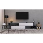 Enfa Store Modern 3 Tv ÜNITESI,Mdf,tv Sehpa - GRİ BEYAZ 5 - Gri - Beyaz