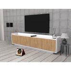 Enfa Store Molto 2 Tv ÜNITESI, Mdf,kolay Kurulum,tv Sehpa - Beyaz Ceviz - 160 cm