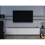 Enfa Store Royal Tv Ünitesi Mdf ,kolay Kurulum,tv Sehpa,tv Dolap - Gri - Beyaz
