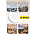 Enfe 18W Yuvarlak Sıva Üstü Led Panel Armatür ◆ Beyaz Işık ◆ Enerji Tasarruflu Aydınlatma