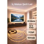 ENFE 3 Çipli Şerit Led Günışığı ◆ İç Mekan ◆ Yüksek Lümen ◆ Ekstra Kalın PCB ◆ 20 m ( TRAFOSUZ )