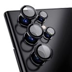 enfein Galaxy S23 Ultra İle Uyumlu Lens Koruyucu Kolay Tak Çıkar Ergonomik İnce Tasarım Kırılma Ve Çizilme Önleyici CmConan Kamera Koruyucu Siyah