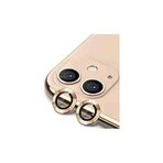 Enfein iPhone 11/12 İle Uyumlu CmCov Kamera Lens Koruyucu Kolay Tak Çıkar Ergonomik İnce Tasarım Kırılma Ve Çizilme Önleyici Gold