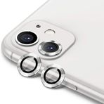 Enfein iPhone 11/12 İle Uyumlu CmCov Kamera Lens Koruyucu Kolay Tak Çıkar Ergonomik İnce Tasarım Kırılma Ve Çizilme Önleyici Silver