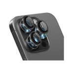 Enfein iPhone 15 Pro / 15 Pro Max İle Uyumlu CmCov Kamera Lens Koruyucu Kolay Tak Çıkar Ergonomik İnce Tasarım Kırılma Ve Çizilme Önleyici Siyah