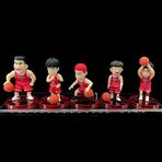 ENFILY Dunking Around 5 Dasher Dunking Red White Bag Anime Aksiyon Figürü Karakter Koleksiyon Modeli Heykel Oyuncak PVC Figürler Masaüstü Süsler (Büyük Adaçayı Koyu Kırmızı)