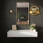 Eng Ahşap Makyaj Masası Dresuar Mdf Çekmeceli Duvara Montajlı Dolap 80CM - Beyaz