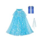 ENG Nessiworld Frozen Elsa Pelerin Taç Asa ve Eldiven Seti 80 cm - Çok Renkli