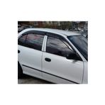 ENGAKSESUAR Hyundai Accent Parlak Siyah Mügen Cam Rüzgarlığı Yumurta Kasa 1995-2000 Arası 4 Lü Takım