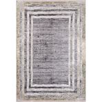 Engels Altın Çerçeveli Modern Geometrik Etnik Desenli Boho Makinada Yıkanabilir Hafif Hav Toz Vermez Leke Tutmaz Kaymaz Taban Dijital Makine Baskı Halı Oturma Odası Salon Yolluk Koridor Mutfak Halısı