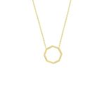 Engin Gold 14k Altın Çokgen Geometrik Kolye