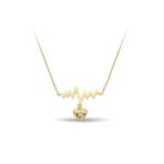 Engin Gold 14k Altın Kalp Atışı Kolye