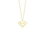 Engin Gold 14k Altın Superman Kolye