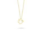 Engin Gold 14k Altın Tektaş Balık Kolye