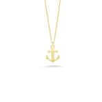 Engin Gold 14k Sade Altın Çapa Kolye