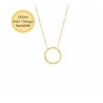 Engin Gold 14k Sade Altın Halka Geometrik Kolye