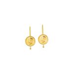 Engin Gold 22 Ayar Ata Çeyrek Sallantılı Altın Küpe