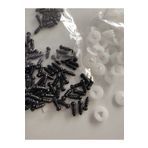 Engin TT Amigurumi Siyah Vidalı Göz Örgü Bebek Gözleri -5 Mm -(25 Çift -50 Adet)