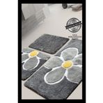 England London Polo Club Hayal 3lü set PL354 %100 El Yapımı Akrilik İplik Makinada Yıkanır Banyo Paspası Halısı Klozet Takım