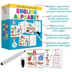 English Alphabet Ingilizce Alfabe Yaz-Sil Aktivite Kartları Eğitici Öğretici Ilk Kelimeler Dil Seti