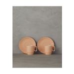 English Home Angely New Bone China Somon 4 Parça 2 Kişilik Kahve Fincan Takımı