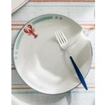 English Home Aquatic Lobster 21 cm Açık Mavi Porselen Pasta Tabağı