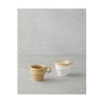English Home Arlena Seramik 2'li Kahve Fincan Takımı 105 ml Bej-Kahverengi