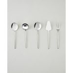 English Home Aurelia Paslanmaz Çelik 5'li Servis Seti 20,5X22,8X21,8X23,5X22 cm Silver - Gümüş