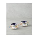 English Home Azalia New Bone China 4 Parça 2 Kişilik Kahve Fincan Takımı 90 ml Renkli