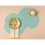 English Home Blossom Suni Deri 2'li Amerikan Servis Mavi - 40 x 40 cm