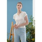 English Home Blue Blanc Mavi Viskon Kadın Pijama Takımı