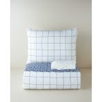 English Home Border Dots Kolay Ütülenir Çarşaflı Tek Kişilik Nevresim Takımı 160x220 cm Lacivert - 160 x 220 cm